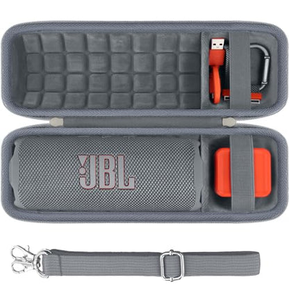 co2CREA Hard Travel Case for JBL Flip 7/6/5/4 Speaker, Grey - color: Grey Case