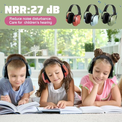 12 Pcs Kids Ear Protection Noise Cancelling Headphones Ear Muffs Bulk 27db Adult Noise Reduction Hearing Earmuff(Universal Fit (kids & Adults),Elegant Style) - size: Universal Fit (kids & Adults), style: Elegant Style