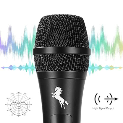 Marengo Dynamic Vocal Microphone for Karaoke Speaker,Wired Handheld Mic with On and Off Switch and 13ft Detachable Cable - color: MWH58