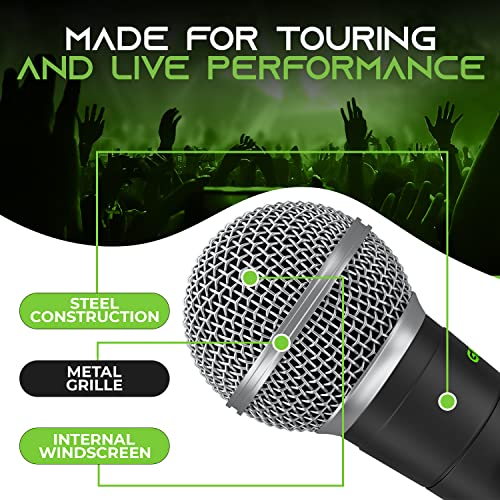 GEARit Dynamic Microphone with On Off Switch XLR Wired Handheld Vocal Mic - size: 1-Pack