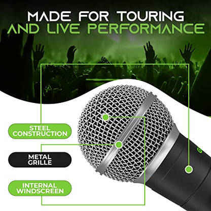 GEARit Dynamic Microphone with On Off Switch XLR Wired Handheld Vocal Mic - size: 1-Pack