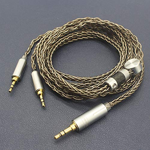 Youkamoo Headphone Replacement Cable Compatible with hifiman HE400S HE-400i (Dual 2.5mm Version) HE560 HE350 HE1000 V2 Headphones, 3.5mm to Dual 2.5mm Male