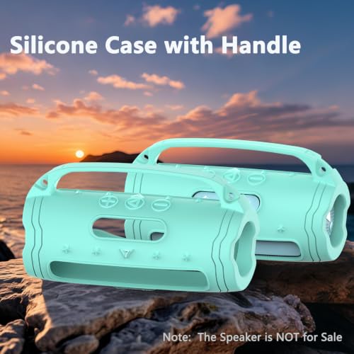 Silicone Cover Case for JBL Flip 7 Portable Bluetooth Speaker - color: Teal