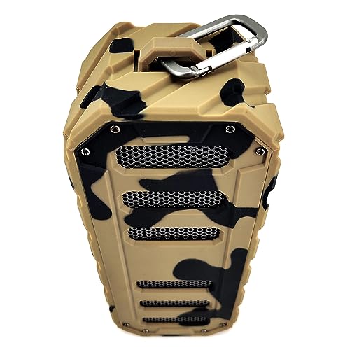 TUNES2GO Rugged Rocker Waterproof Bluetooth Speaker - Portable Speaker - Outdoor Bluetooth Speakers