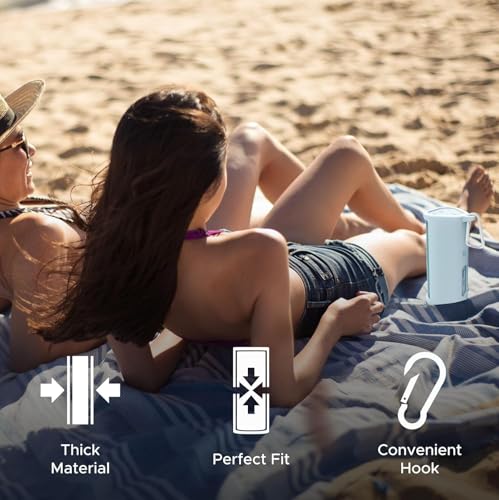Heavy Duty Protective Carrying Case for Sonos Roam 2 | Blue | Compatible with Sonos Roam, Roam 2 & Roam SL | Includes Bluetooth Button | Protect Your Wireless Speaker | Cover / Sleeve - color: Blue