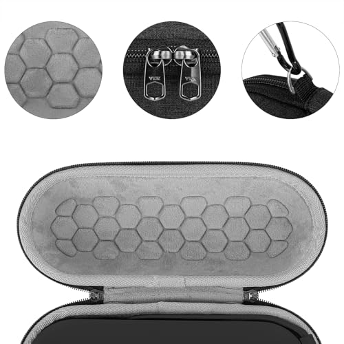 Geekria Shield Speaker Case Compatible with Beats Pill Case Cover, Replacement Hard Shell Portable Speaker Protective Carrying Bag with Keychain Hook (Dark Grey) - color: Dark Grey