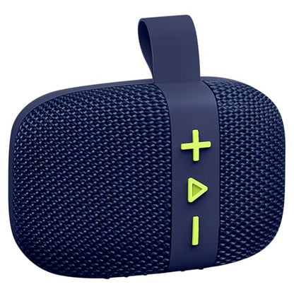 Fisher Portable Bluetooth Speakers, Clip-On Speakers Bluetooth Wireless | IPX5 Waterproof Speaker,10W Peak Power Bluetooth Speaker Stereo HD Sound, BT 5.3, FM Radio, for Pool, Beach, Use Anywhere - color: Navy Blue