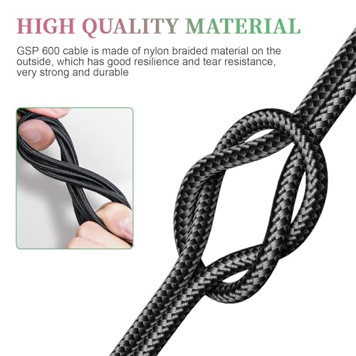 GSP 600 Cable for Sennheiser GAME ONE, GAME ZERO, PC 373D, GSP 670, GSP 500 | for GSP 350 Gaming Headset, PC, PS4, 6.6ft