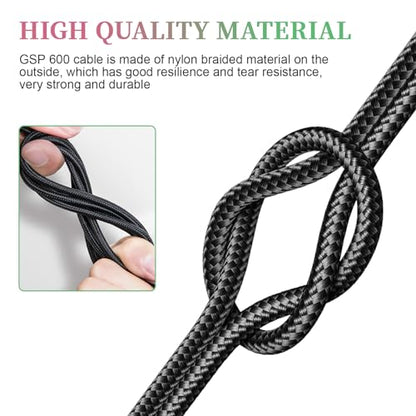 GSP 600 Cable for Sennheiser GAME ONE, GAME ZERO, PC 373D, GSP 670, GSP 500 | for GSP 350 Gaming Headset, PC, PS4, 6.6ft