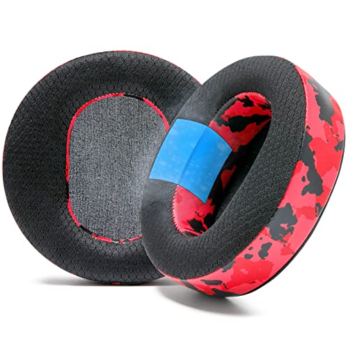 WC Freeze Maxwell Gen 1 - Cooling Gel Earpads for Audeze Maxwell 1 | Made by Wicked Cushions | Elevate Comfort, Durability, Thickness & Sound Isolation for Gaming | Red Camo - color: Red Camo
