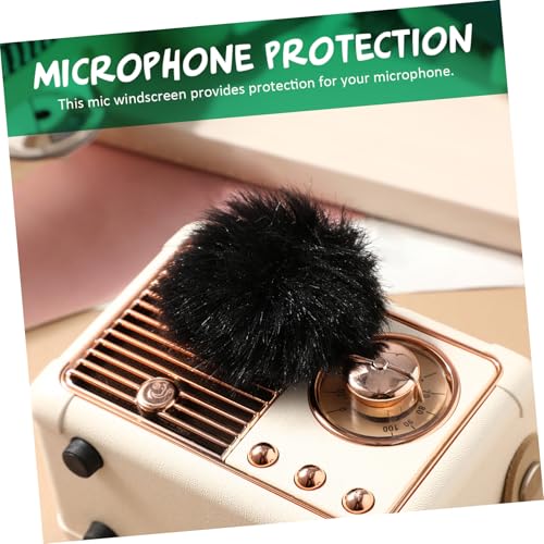 2 Pcs Microphone Windshield Furry Wind Muff, Noise Reduction Mic Cover