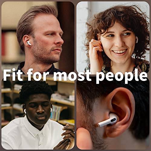 4 Pairs Ear Tips for AirPods Pro 1 & 2 [Relief Pain] [Fit in Case] Noise Cancellation Add Grip Sport Earbuds Extra Small/Small/Medium/Large (Mix Sizes)