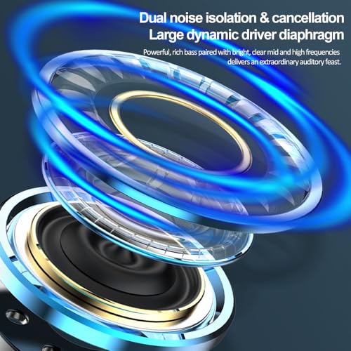 Wired in-Ear Headphones with Microphone, 3.5mm Jack Earphones | 3.5mm Jack Earphones with Remote and Mic. Compatible with Smartphones. Use in everyday routines. For practical routines. - color: Black, 3.5mm Round Tip
