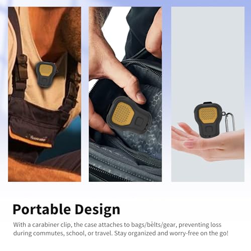 for DEWALT Wearable Bluetooth Speaker Case (Updated Version) – Soft Silicone Protective Cover,Dustproof Shockproof Anti-Scratch Sleeve for DEWALT Wearable Speaker,Black