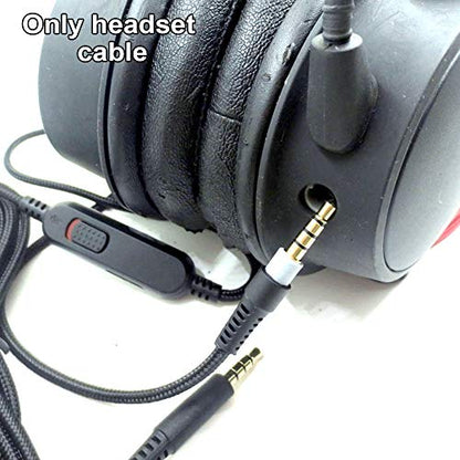 Detachable Replacement Audio Aux Cable Cord Wire 3.5mm Headphones Audio Cable with Inline Mute & Volume Control,Compatible with HyperX Cloud Mix Cloud Alpha