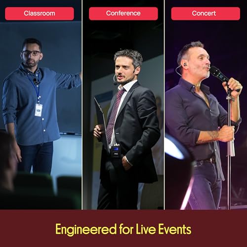 Pyle 8 Channel UHF Wireless Microphone System with 4 Handheld, 4 Lavalier & 4 Headset Microphones, 300 Ft Range & Rack Mount Receiver for Church, Conferences & Live Events - style: 8-Channel All Mixed