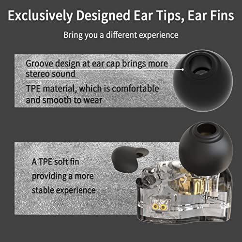 CCZ 멜로디 인이어 모니터 헤드폰, hifi 1DD 1BA 드라이버 iem 이어폰, 선명하고 깨끗한 사운드의 유선 이어버드, 가수 뮤지션 드러머 스튜디오용 3.5mm 유선 이어버드 (퍼플, 마이크 없음) - color: 퍼플., size: 마이크 없음, style: 마이크 없음
