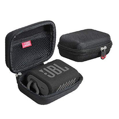 Hermitshell Hard Travel Case for JBL Go 3 Portable Bluetooth Speaker (Black) - color: Black, style: Case for JBL GO 3