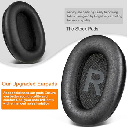 SOULWIT Earpads for Mpow (H12/H10/RCA H033C) - Black