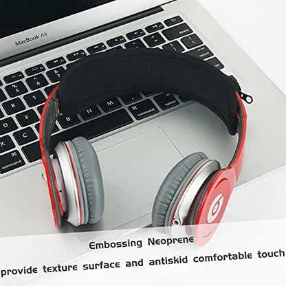 Universal Replacement Headband Cushion Pad Cover Protector Compatible with ATH M50X, QC 35i/35ii, QC25, Solo 2/Solo 3, Studio 2/3 Headphones (Black) - color: Black