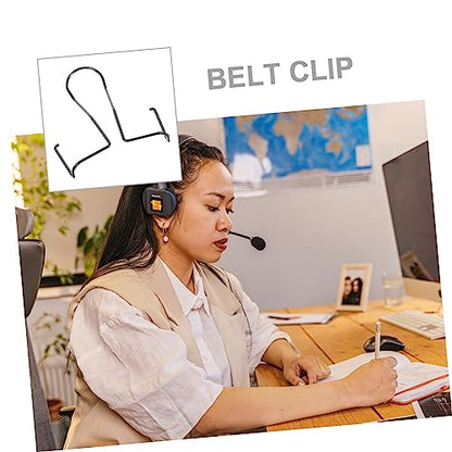 Levemolo 5pcs Metal Belt Clip for Wireless Mics Microphone Support Holder Sturdy Mic Belt Mount Clip for Slxpgx Pgxslx
