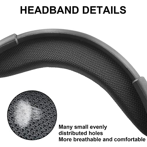 Gvoears Void Headband, Compatible with Corsair Void Pro, RGB Gaming Headset, Soft Foam and Mesh Fabric (Black)