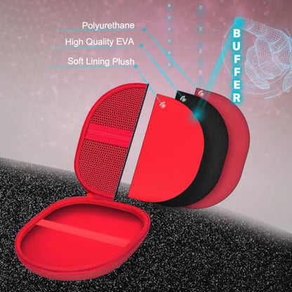Headphone Headset Case Compatible with JBL Tune 520BT 720BT/BERIBES/KVIDIO/Soundcore by Anker/Sony Wireless On-Ear Headphones,Red - color: Red