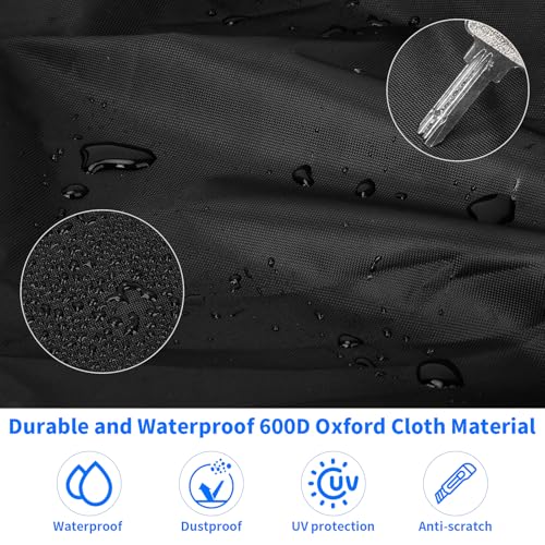 10 Inch PA/DJ Speaker Cover for Powered Speaker Mounted on Stand, 2 Pack Outdoor Speaker Cover 600D Thick Oxford Fabric Waterproof UV Protection Dustproof(Black) - size: 10 Inch