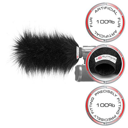 Gutmann Microphone Fur Windscreen Windshield for Sony PCM-A10 Made in Germany