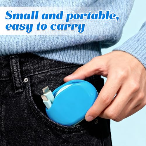 Automatic Cord Reel, Retractable Hidden Cable Reel, for USB Cable Headset Cord Charger Cable for Travel and Organization (3PCS)