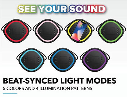 Altec Lansing Soundbucket XL - Waterproof Bluetooth Speaker with Customizable LED Lights, Qi Wireless Charging, 20 Hours Playtime & 100 Foot Range - style: Soundbucket XL
