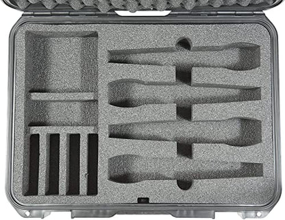 SKB 3i-1813-5WMC iSeries 1813-5 Wireless Four Mic Case | Waterproof hard shell, foam interior fits 4 handheld transmitters, travel-ready latches, impact-resistant build
