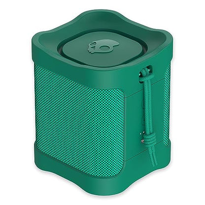 Skullcandy Terrain Mini Wireless Bluetooth Speaker - IPX7 Waterproof Portable Speaker with Dual Custom Passive Radiators, 14 Hour Battery, Nylon Wrist Wrap, & True Wireless Stereo (Green)