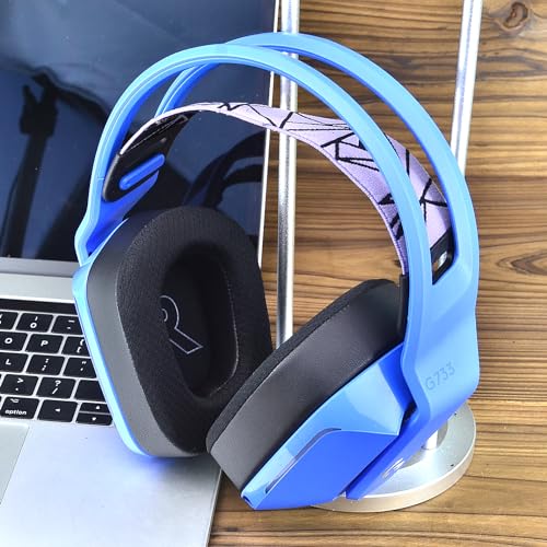 Defean Cooling Gel Earpads for Logitech G733 G335 Headset-Black