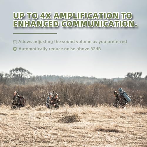 PROHEAR Electronic Ear Protection with Gel Pads for Shooting with 4X Sound Amplification, Gun Range Hearing Protection Muffs, NRR 23dB Noise Reduction Headphones for Hunting, Green - style: Electronic-gel Ear Pads-green