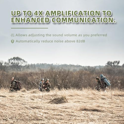 PROHEAR Electronic Ear Protection with Gel Pads for Shooting with 4X Sound Amplification, Gun Range Hearing Protection Muffs, NRR 23dB Noise Reduction Headphones for Hunting, Green - style: Electronic-gel Ear Pads-green