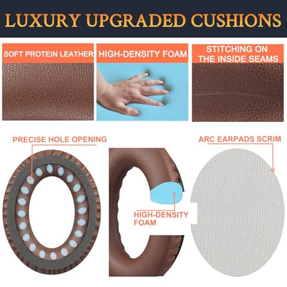 SoloWIT Earpads for Bose Headphones - Coffee&White - color: Coffee&White
