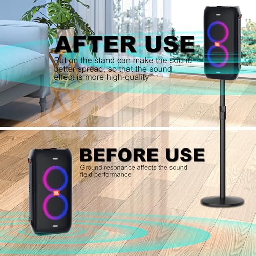 Speaker Stand for JBL Partybox 110/100/120, Adjustable Height | All-Metal Heavy Base, Holds 44 lbs, Sturdy Floor Stand for JBL Partybox 100/110/120,Household, party, performance