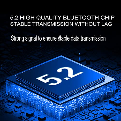 Wireless Audio Transmitter Receiver, Bluetooth 5.2,APTX Adaptive/HD/Low Latency,Wireless Adapter with 3.5mm Aux for Car/PC/Laptop/MP3/TV/BT Headphone Speaker, Dual Link to 2 Devices