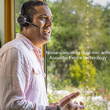 Poly Voyager 4310 Plantronics UC Wireless Bluetooth Mono Headset (USB-A) Teams - Bundled w/Global Teck Microfiber - Compatible Deskphone, PC/Mac, for Zoom, RingCentral, Vonage - color: Mono - No Charging Stand