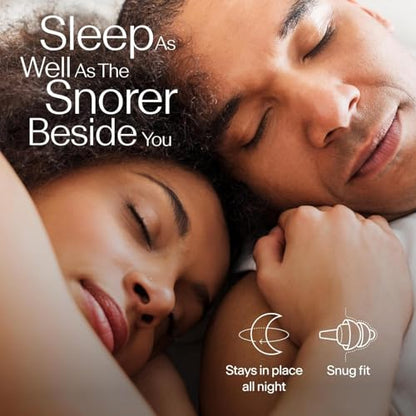 Alpine SleepDeep Reusable Earplugs for Sleeping | Earbuds for Side Sleepers | 2 Pack (S/L) 27dB SNR |Soft Ear Plugs For Noise Reduction|Silicone-Free| Ear Protection |Travel Essentials Airplane - style: S + L
