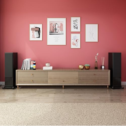 2 Floors Subwoofer Isolation Stand, Audio Isolation Platform with Foot Spikes for Standard Speaker, Studio Home Office Use Speaker Isolation Feet Platform(8.6" L x 11" W, Black) - size: 8.6"L x 11"W