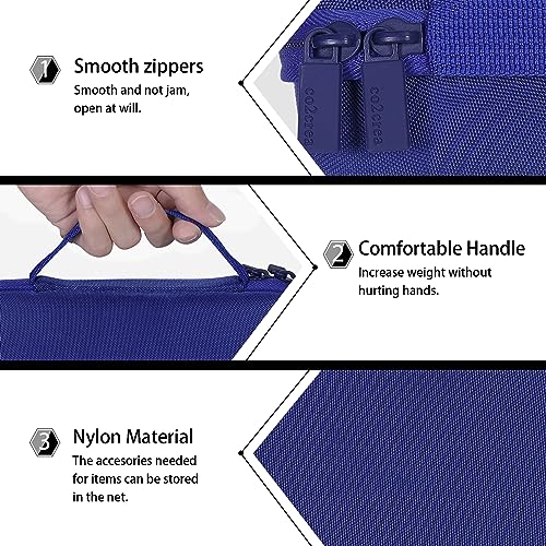 co2CREA Hard Case for BolaButty X-GO C27C Bluetooth Speaker Speaker,Blue | Travel Protective Storage Bag with Mesh Pocket & Handle, Shockproof EVA Shell and Soft Lining - color: Blue