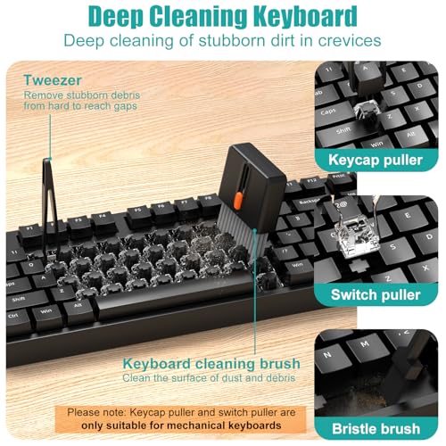 VICHYIE 32 in 1 Multi-Function Cleaning Kit for Electronic Devices (Black) - color: Black