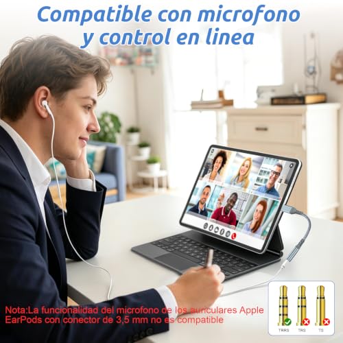 USB C to 3.5mm Audio Headphone Adapte(2 Pack), USB C To Aux Adapter Type C Hi-Fi Usb C To Headphone Jack Adapter For iphone 17 Pro Max/17 Pro, 16/15 Pro Max, 16/15 Pro, Galaxy S24/S23/S22 Ultra
