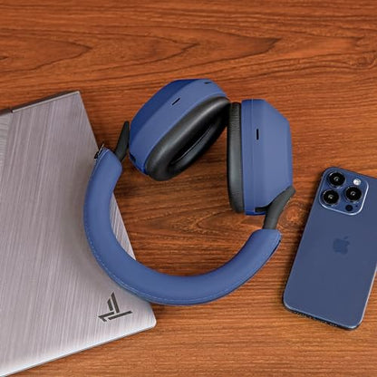 WC ShellZ XM5 - Exterior Shell & Headband Covers for Sony WH1000XM5 | Made by Wicked Cushions | Protective, Made with Premium Silicone | Blue - color: Blue
