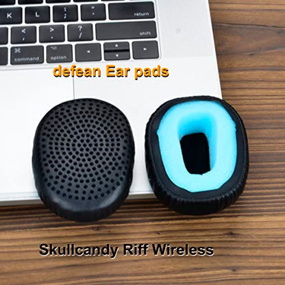 Riff Earpads - defean Replacement Ear Cushion Ear Pads Compatible with Skullcandy Riff Wireless On-Ear Headphones (Black) - color: Black