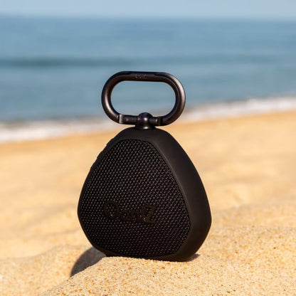 OontZ Angle Clip Portable Bluetooth Speaker, 5W, 12-Hour Playtime, IPX7 | Compact 5W clip-on Bluetooth speaker with rich bass, 100-ft range and Lightweight - color: Black-Clip