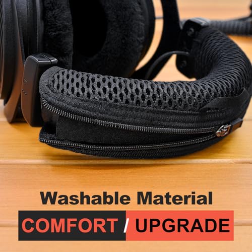 Headphones Headband Cover Compatible with DT770, DT880, DT990, DT 770 PRO, DT 880 PRO, DT 990 PRO Headphones by LTYIVABHTTW (Black Mesh Fabric)