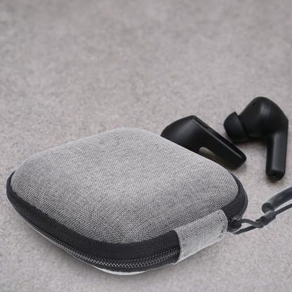 HEMOTON Portable Earbud Case with Zipper Design for Earphones and Small Items, Lightweight Oxford Cloth and Eva Material Travel Organizer Bag Suitable for Office and Travel Use